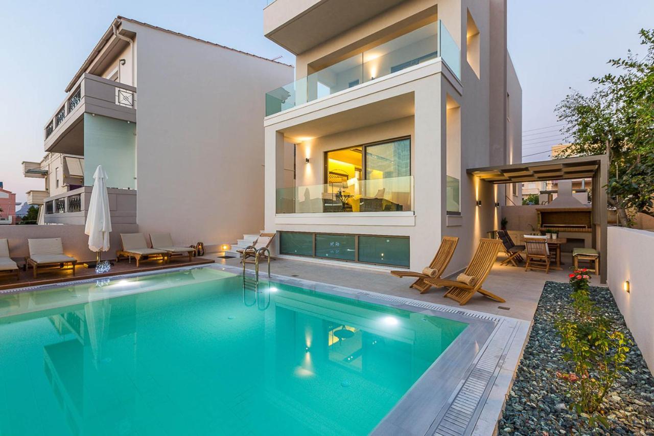Villa Amelia I Free 9 Seater Mini Van & Pool Kalathas Eksteriør billede